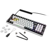 Sharkoon SKILLER SGK50 S2, clavier gaming Blanc, Layout BE, Gateron Brown, LED RGB, Hot-swappable