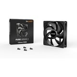 be quiet! Pure Wings 3 PWM ventilateur de boîtier Noir, 120 x 120 x 25 mm, Ventilateur, 12 cm, 1600 tr/min, 84,8 m³/h, Noir