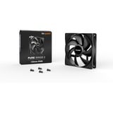 be quiet! Pure Wings 3 PWM ventilateur de boîtier Noir, 120 x 120 x 25 mm, Ventilateur, 12 cm, 1600 tr/min, 84,8 m³/h, Noir