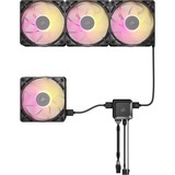 Corsair RX120 MAX RGB, Ventilateur de boîtier Noir, 3 pièces, connecteur de ventilateur PWM à 4 broches