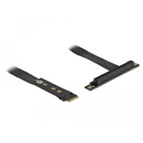 DeLOCK M.2 Key M>PCIe x16 NVMe, Câble Noir, 0,2 mètre