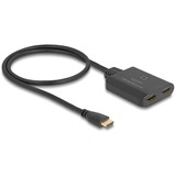 DeLOCK Switch HDMI 2 x entrée HDMI vers 1 x sortie HDMI 8K 60 Hz Noir