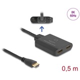 DeLOCK Switch HDMI 2 x entrée HDMI vers 1 x sortie HDMI 8K 60 Hz Noir