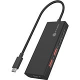 ICY BOX Hub à 4 ports avec USB-C 3.2 Gen 2, Hub USB Noir, IB-HUB1436-CPD, 2x USB-a, 2x USB-C