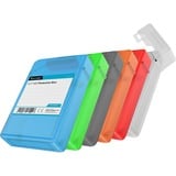 IB-AC602b-6 Étui Plastique Bleu, Vert, Gris, Orange, Rouge, Blanc, Étui de protection