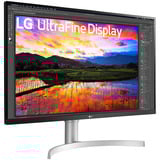 LG 32UN650K 31.5" 4K UHD Moniteur  Blanc, HDMI, DisplayPort, USB, audio