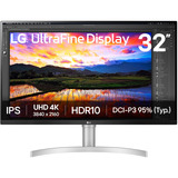 LG  31.5" 4K UHD Moniteur  Blanc
