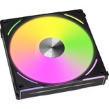 Lian Li UNI FAN AL140 V2 Single Pack, Ventilateur de boîtier Noir, Connecteur de ventilateur PWM à 4 broches, LED RGB