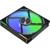 Lian Li UNI FAN AL140 V2 Single Pack, Ventilateur de boîtier Noir, Connecteur de ventilateur PWM à 4 broches, LED RGB