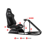 Next Level Racing GTRacer 2.0 Simulator Cockpit, Simulateur de course Noir