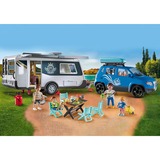 PLAYMOBIL Family Fun - Famille avec voiture et caravane, Jouets de construction 71423