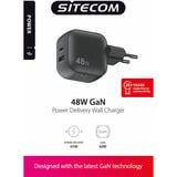 Sitecom 48W GaN Power Delivery, Chargeur Noir