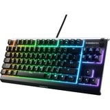 SteelSeries Apex 3 TKL RGB clavier gaming mécanique Noir, Layout FR (AZERTY), SteelSeries Whisper-Quiet, 80% (TKL)