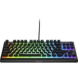 SteelSeries Apex 3 TKL RGB clavier gaming mécanique Noir, Layout FR (AZERTY), SteelSeries Whisper-Quiet, 80% (TKL)