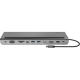 Belkin Connect 11-en-1 USB-C, Station d'accueil Argent/Noir