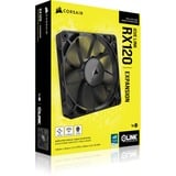 Corsair iCUE LINK RX120 ventilateur de boîtier Noir, 120 x 120 x 25 mm, PWM