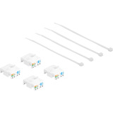 DeLOCK RJ45 jack > LSA Cat.6A STP, Module de Keystone 4 pièces