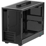 DeepCool CH160 PLUS boîtier mini tower Noir | 2x USB-A | 1x USB-C | Verre trempé