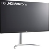 LG 32UP55NP-W 31.5" 4K UHD Moniteur  Argent/Noir, HDMI, DisplayPort, Sound