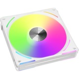 Lian Li UNI FAN AL140 V2 Single Pack, Ventilateur de boîtier Blanc, Connecteur de ventilateur PWM à 4 broches, LED RGB