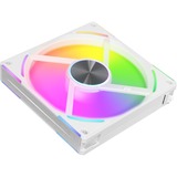 Lian Li UNI FAN AL140 V2 Single Pack, Ventilateur de boîtier Blanc, Connecteur de ventilateur PWM à 4 broches, LED RGB