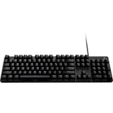 Logitech G413 SE clavier gaming mécanique Noir, Layout BE (AZERTY), 100%, LED blanches