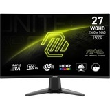 MSI MAG 27CQ6F 27" Moniteur gaming incurvé  Noir, 180Hz, DisplayPort, HDMI, AMD Free-Sync