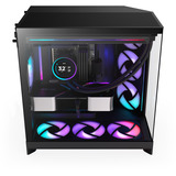 NZXT  boîtier midi tower Noir (Mat) | 2x USB-A | 1x USB-C | RGB | Verre Trempé