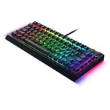 Razer BlackWidow V4 75%, clavier gaming Noir, Layout États-Unis, Razer certified Mechanical Orange Switches