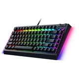 Razer BlackWidow V4 75%, clavier gaming Noir, Layout États-Unis, Razer certified Mechanical Orange Switches