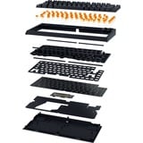 Razer BlackWidow V4 RGB clavier gaming mécanique Noir, Layout US (QWERTY), Razer certified Mechanical Orange Switches, 75%