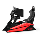 Res-Tech GT Cockpit, Simulateur de course Noir/Rouge, Capots ABS thermoformés