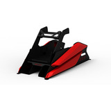 Res-Tech GT Cockpit, Simulateur de course Noir/Rouge, Capots ABS thermoformés