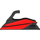 Res-Tech GT Cockpit, Simulateur de course Noir/Rouge, Capots ABS thermoformés