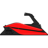 Res-Tech GT Cockpit, Simulateur de course Noir/Rouge, Capots ABS thermoformés