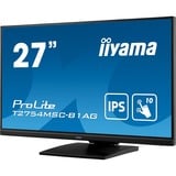 iiyama ProLite T2754MSC-B1AG 27" Moniteur tactile  Noir, 68,6 cm (27"), 1920 x 1080 pixels, Full HD, LED, 4 ms, Noir