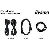iiyama ProLite XB2792HSU-B1 27" Moniteur Noir (Mat), 1x DisplayPort, 1x HDMI, 2x USB-A, 120 Hz