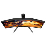 AOC 27" Moniteur gaming incurvé Noir/rouge, 1x DisplayPort, 2x HDMI, 260 Hz / 400 Hz