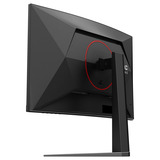 AOC 27" Moniteur gaming incurvé Noir/rouge, 1x DisplayPort, 2x HDMI, 260 Hz / 400 Hz