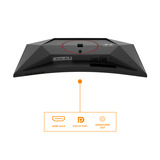 AOC 27" Moniteur gaming incurvé Noir/rouge, 1x DisplayPort, 2x HDMI, 260 Hz / 400 Hz