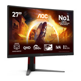 AOC CQ27G4Z2 27" Moniteur gaming incurvé Noir/rouge, 1x DisplayPort, 2x HDMI, 260 Hz / 400 Hz