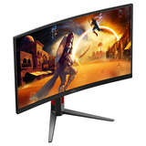 AOC CQ27G4Z2 27" Moniteur gaming incurvé Noir/rouge, 1x DisplayPort, 2x HDMI, 260 Hz / 400 Hz
