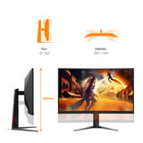 AOC CQ27G4Z2 27" Moniteur gaming incurvé Noir/rouge, 1x DisplayPort, 2x HDMI, 260 Hz / 400 Hz
