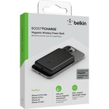 Belkin BoostCharge - Sans fil magnétique 2500mAh, Batterie portable Noir, MagSafe, USB-C