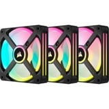 Corsair iCUE LINK QX120 RGB Starter kit ventilateurs de boîtier Noir, 3 pièces, 120 x 120 x 25 mm, PWM