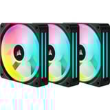 Corsair iCUE LINK QX120 RGB Starter kit ventilateurs de boîtier Noir, 3 pièces, 120 x 120 x 25 mm, PWM