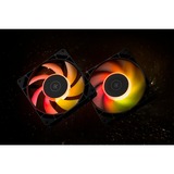 EKWB EK-Loop Fan FPT 140 D-RGB, Ventilateur de boîtier Noir, 600-2200rpm