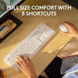 Logitech MK295 Silent Wireless Keyboard and Mouse Combo, set de bureau Gris