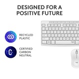 Logitech MK295 Silent Wireless Keyboard and Mouse Combo, set de bureau Gris