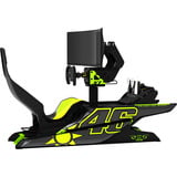Res-Tech X1 Cockpit VR/46 Limited Edition, Simulateur de course Noir/néon vert, Capots fibre de carbone